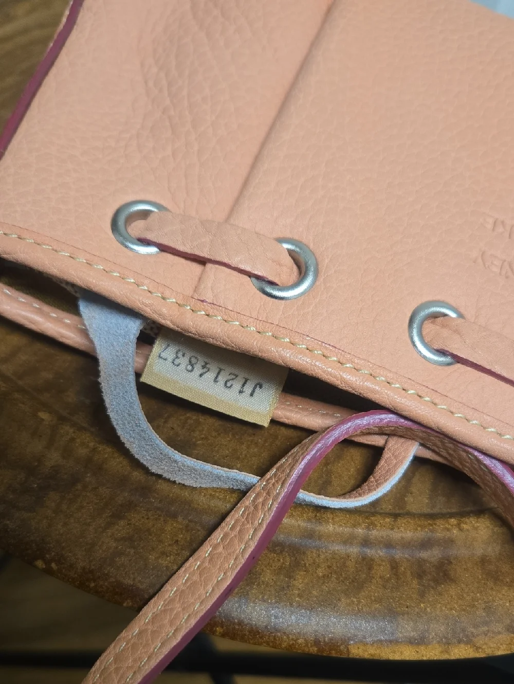 D&B Peach Leather Shoulder Bag - Women - Picture 8 of 8